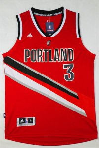 Maillot De Basket Portland Trail Blazers C.J. McCollum 3 Tissus Sportif Fans Edition Rouge